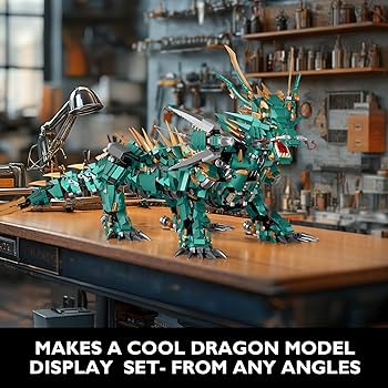 Amazon.co.jp: JMBricklayer ドラゴンおもちゃ組み立てセット 大人用