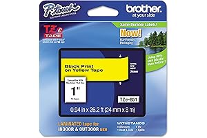 Brother Original P-Touch Standard Laminated TZE-651 Tape