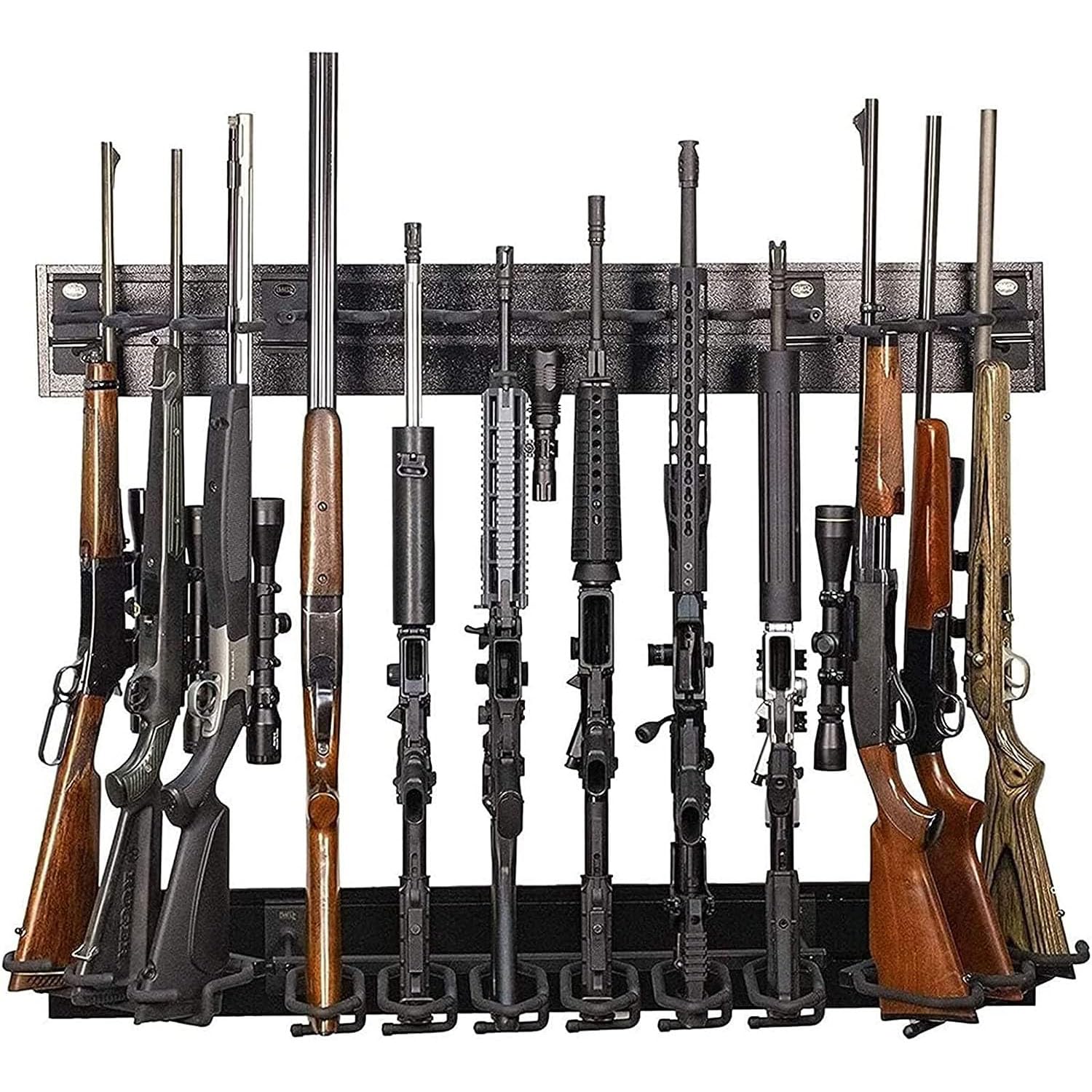 COYEUX Estante versátil para Armas, gabinete Horizontal para Armas, Almacenamiento de Rifle con Capacidad para 5 Armas de Fuego, Estante Plegable para Armas, para almacenar Cualquier Rifle