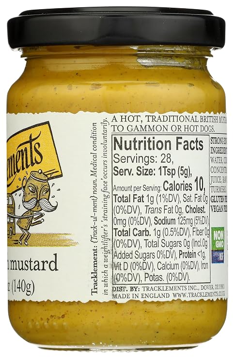 Tracklements, Mustard Strong English, 4.9 Ounce
