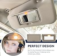 Vista 4 de Parasol para conductor y pasajero compatible con Nissan Altima sin techo corredizo 2013 2014 2015 2016 2017 2018, sustituye a 96400-3TA2A, Beige