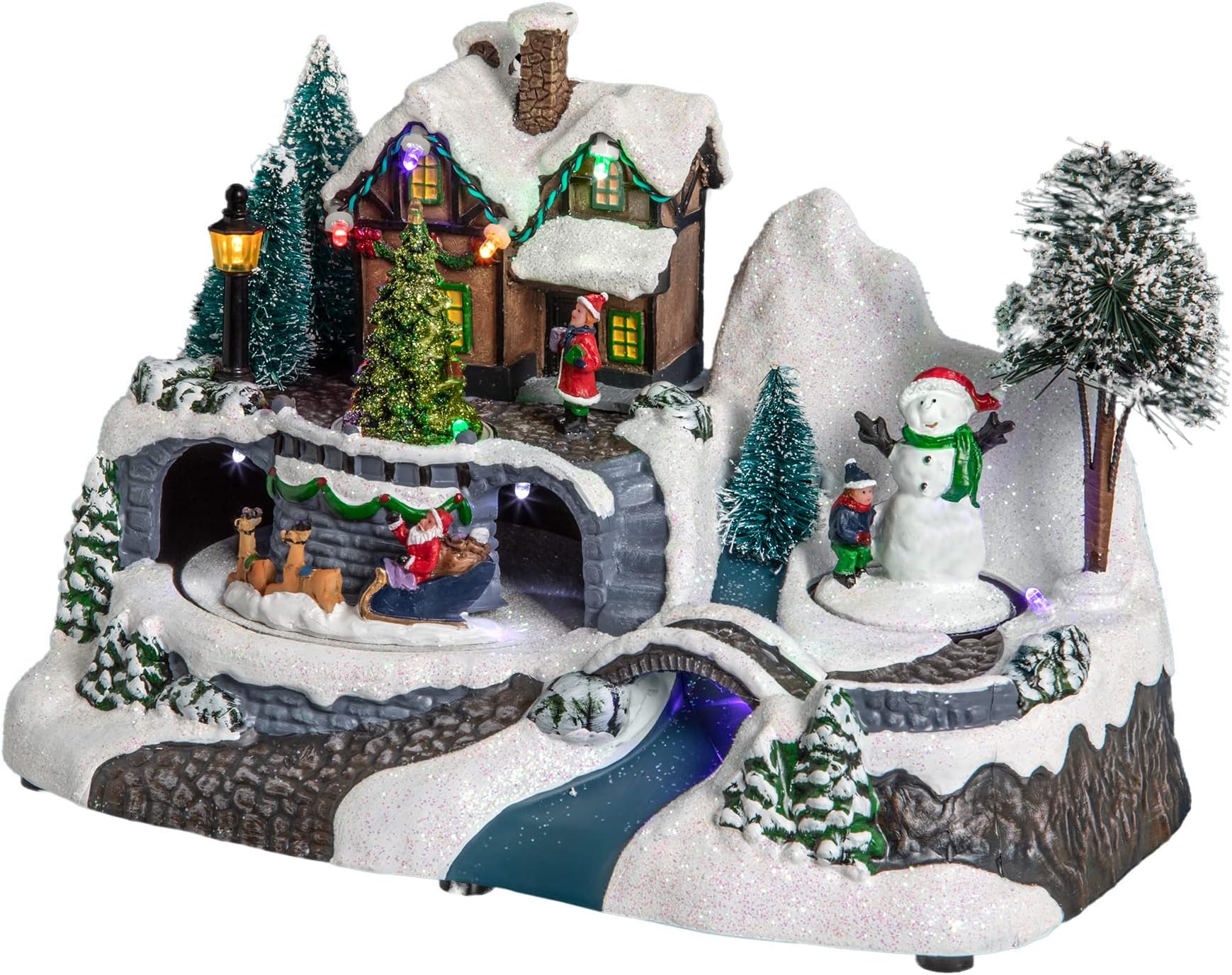 Feeric Lights Guirlande Lumineuse Boa 5 Mètres – 400 Micro-LED Blanc Froid – 8 Modes D’éclairage – Avec Transformateur – Extérieur