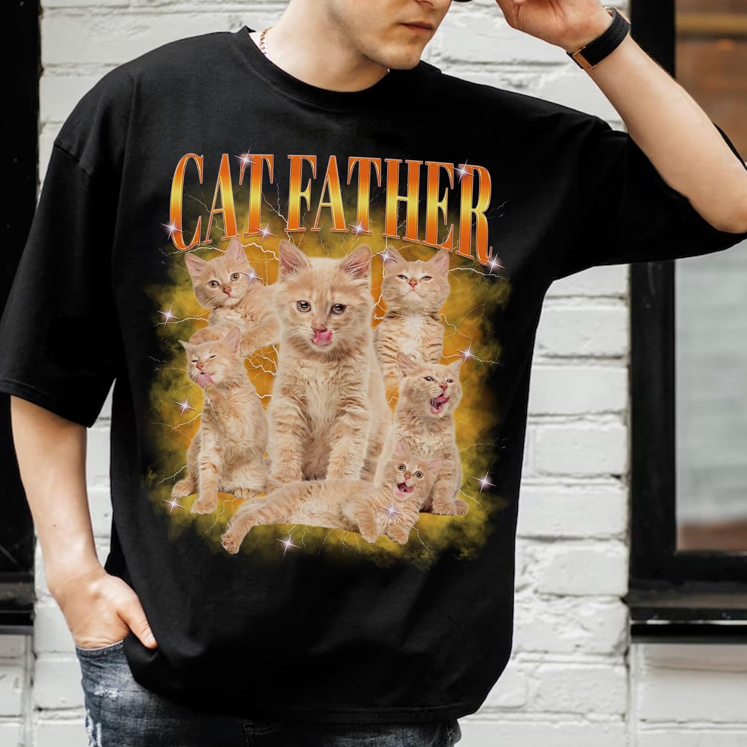 Custom Bootleg Rap Tee Shirt for Women & Men - Custom Face & Photo Picture Shirt Gift Idea for Couples, Family & Friends - Image 6