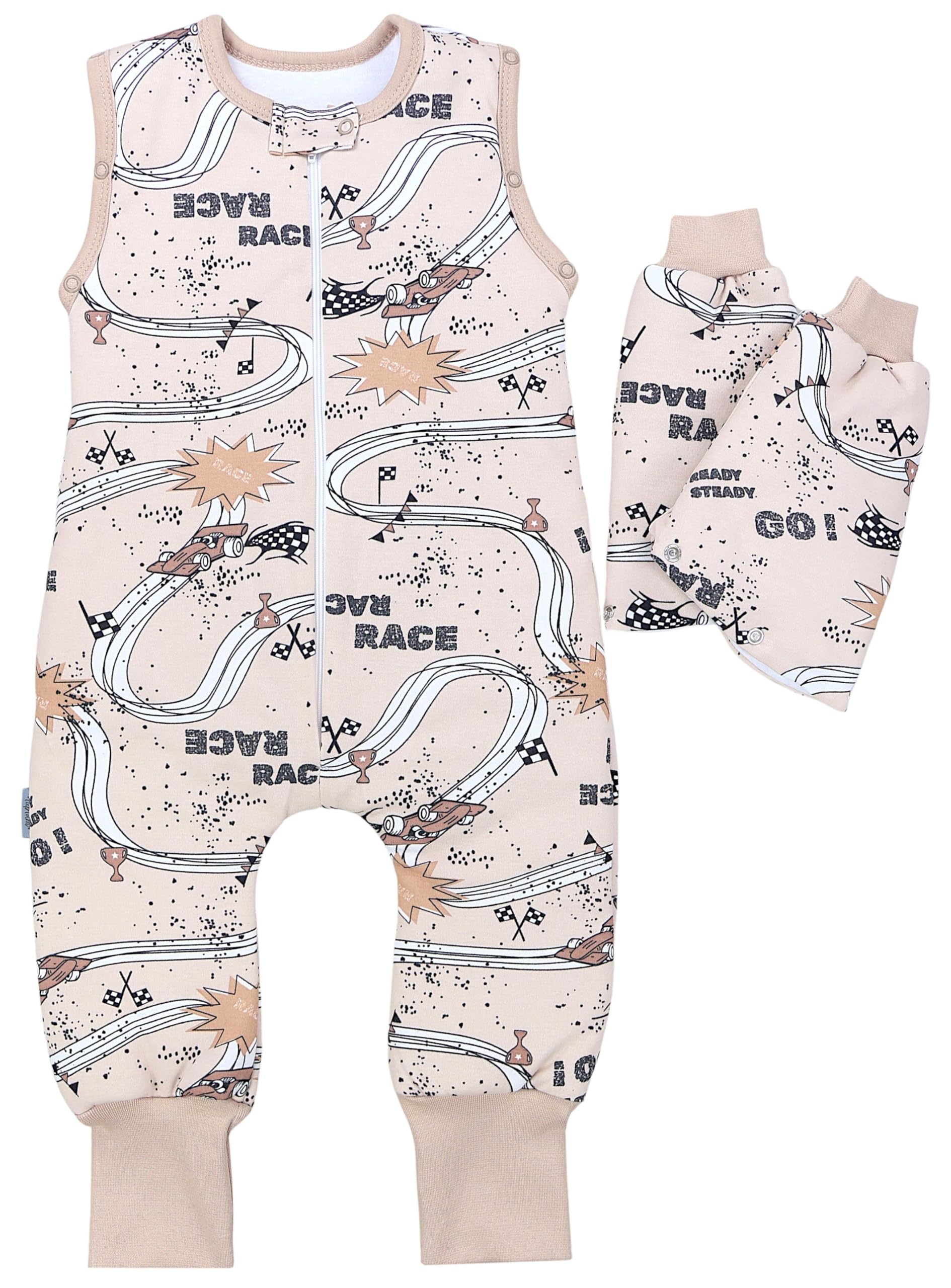 TupTam Gigoteuse Hiver–Gigoteuse à Pieds Bébé, 2.5 TOG, Coton OEKO-TEX