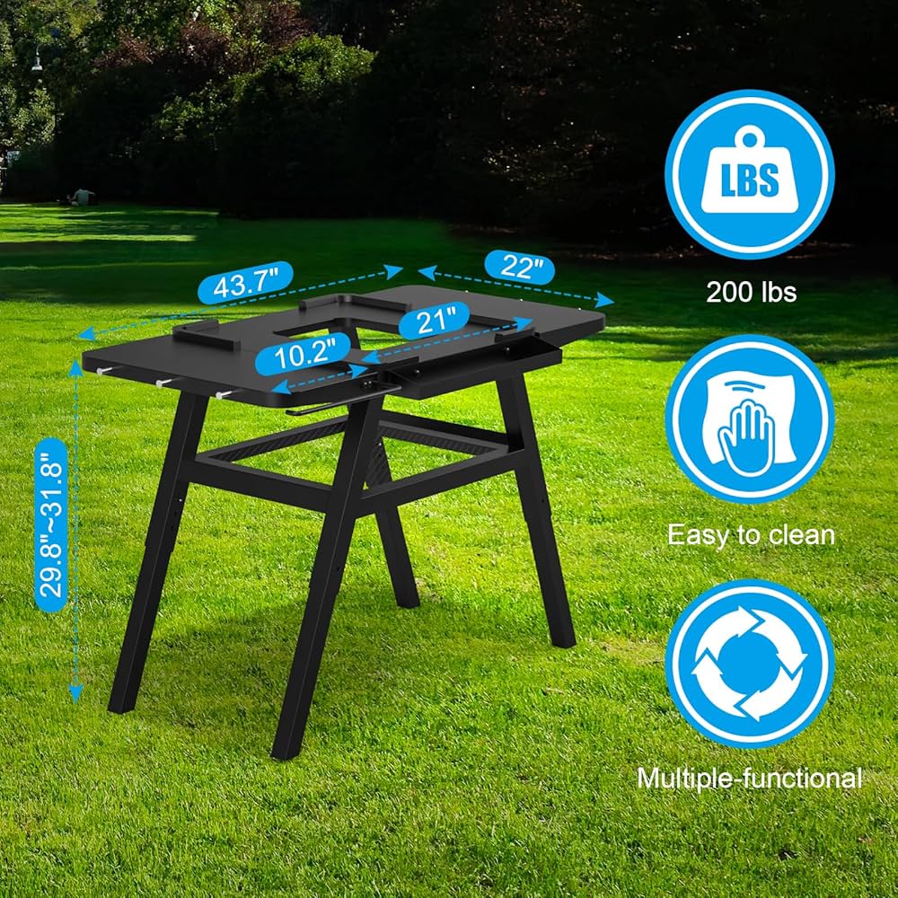 Amazon.com: Adjustable Grill Stand for Ninja Woodfire