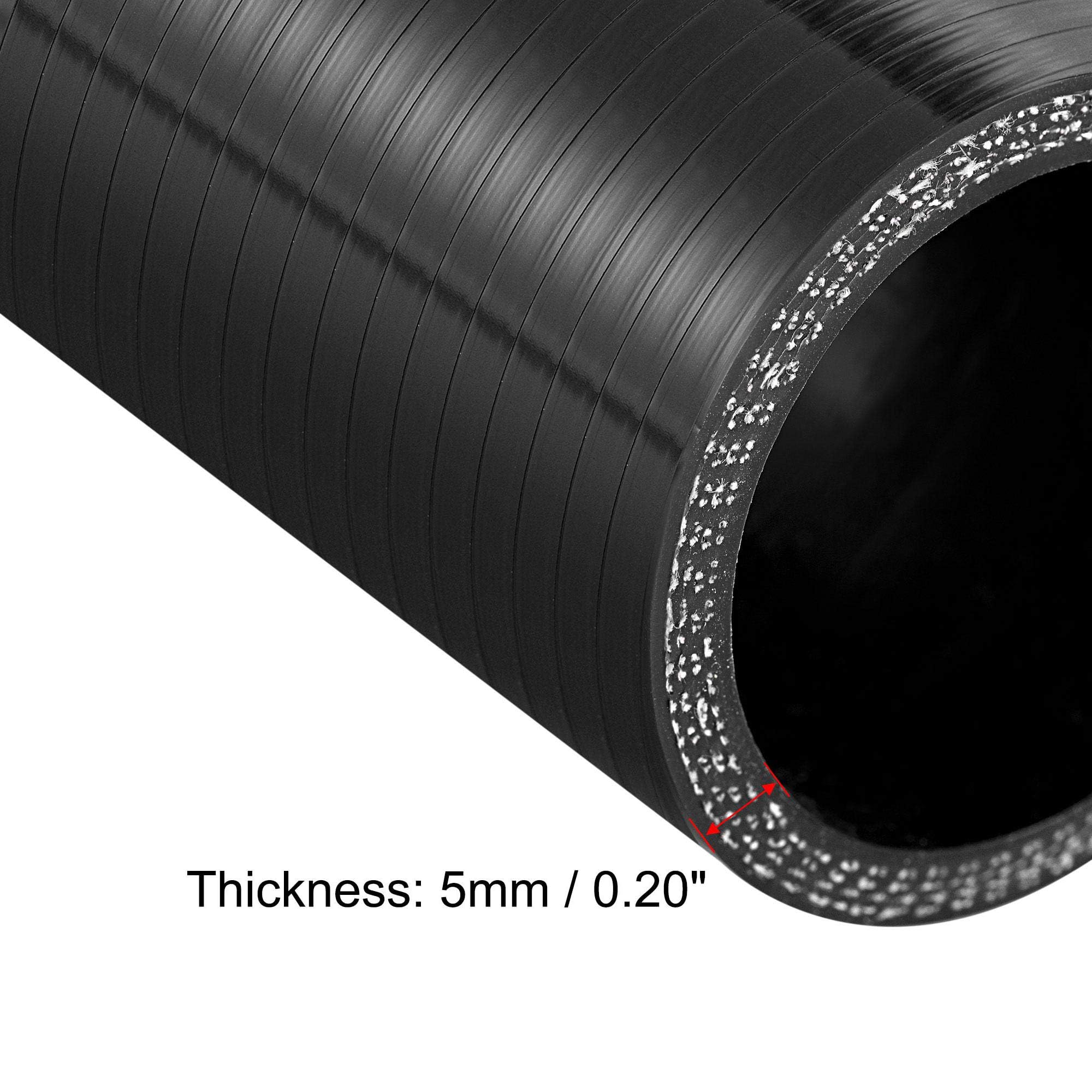 Tubo In Silicone Per Intercooler Auto - 38mm ID, 76mm Lunghezza, Nero, 4 Ply