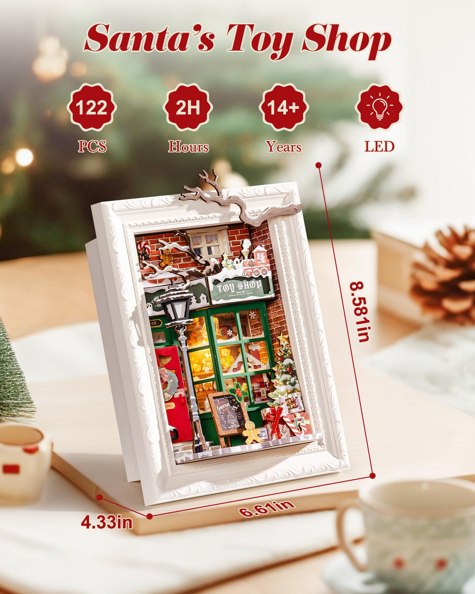 Amazon.co.jp: Rolife DIY ミニチュア クリスマスハウスキット 