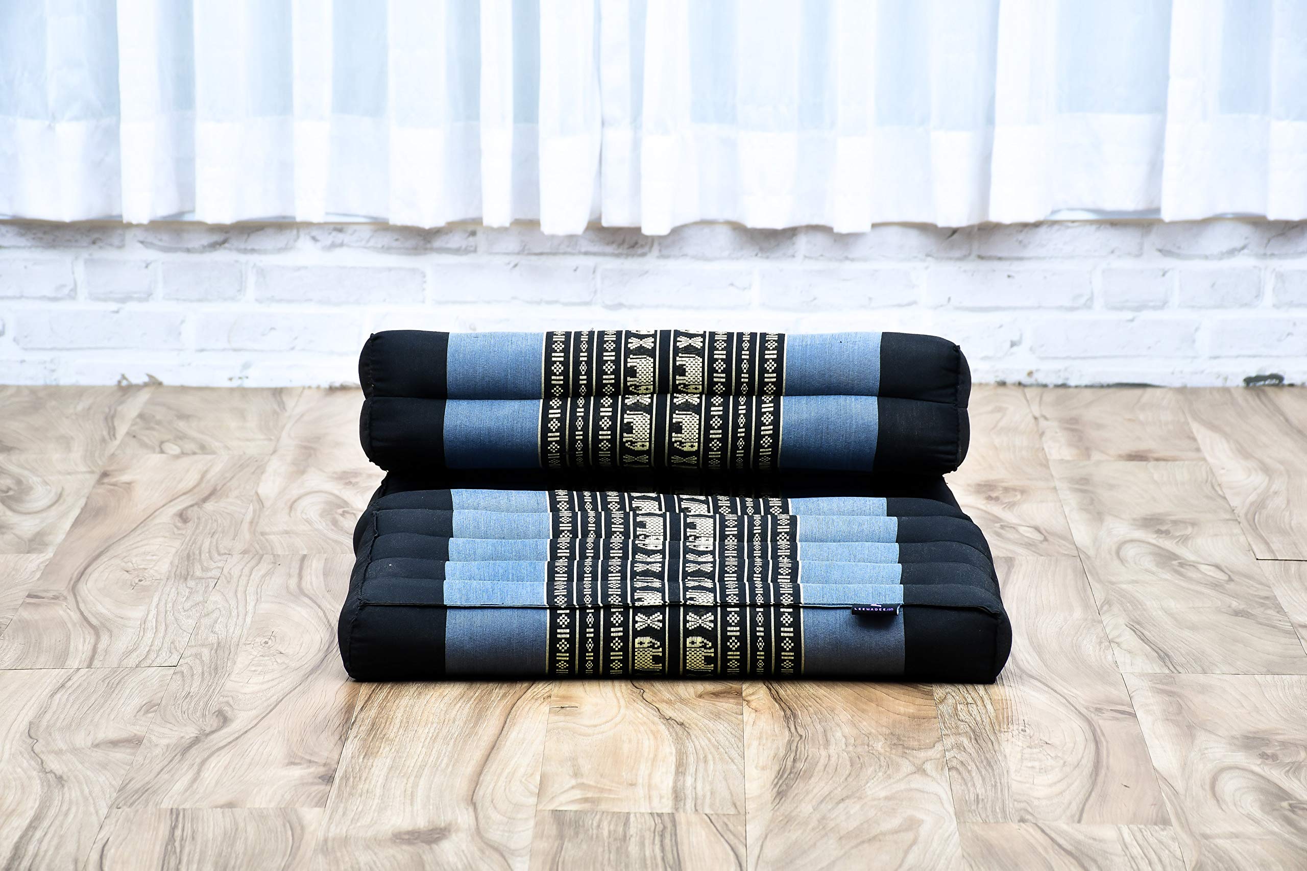 Leewadee Cojín de Meditación Plegable - Kapoc Cojín Suelo para Meditación & Relajación