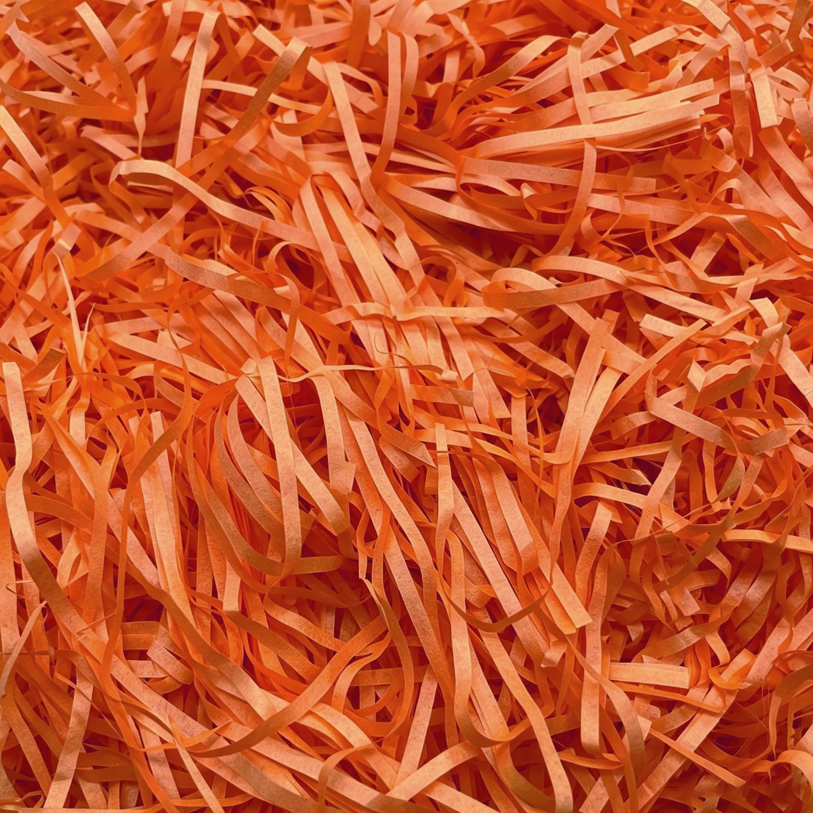 Tisspoms 2 LB Orange Raffia Paper Shreds Filler, Raffia Grass Paper Shreds