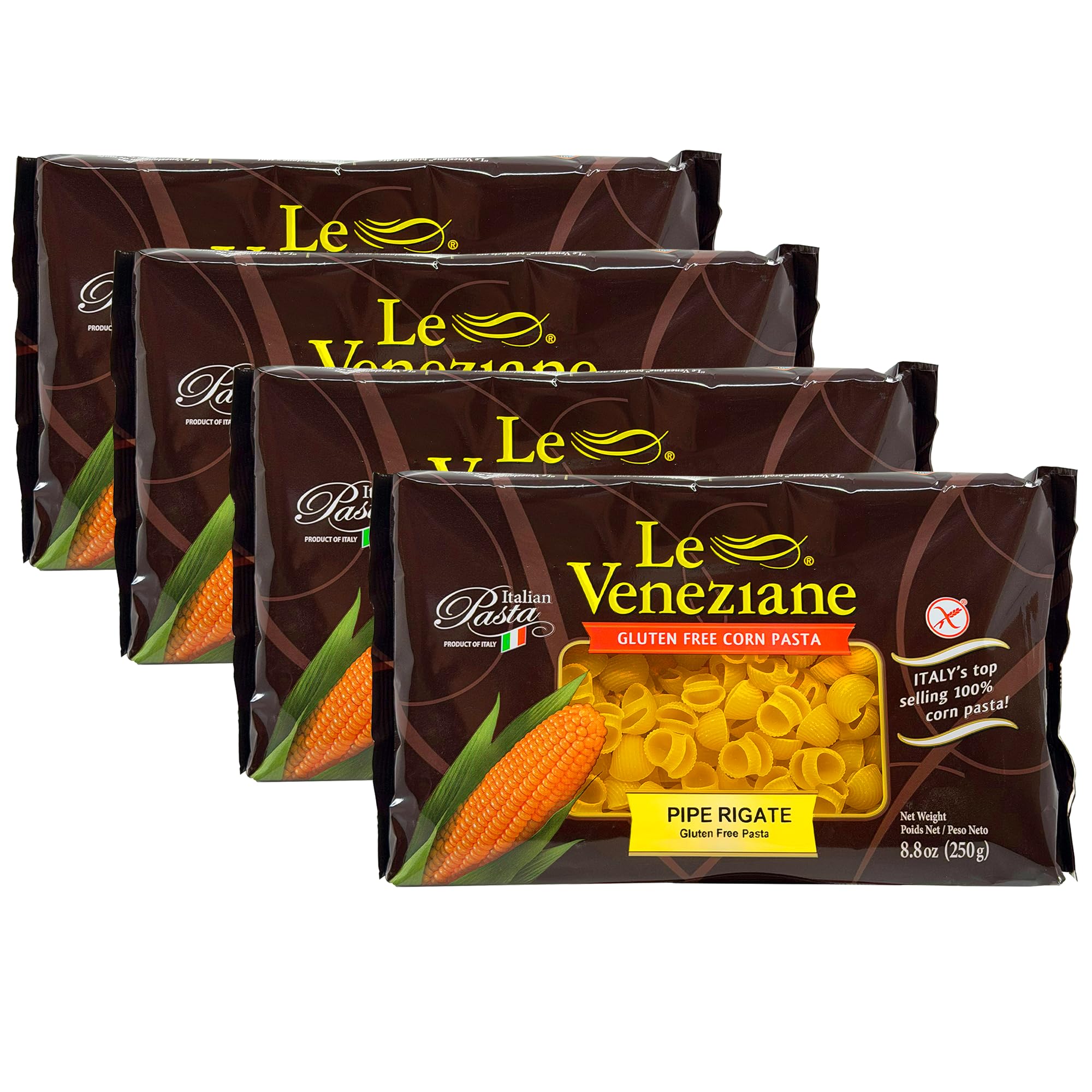 Amazon.com : Le Veneziane - Italian Pipe Rigate Pasta [Gluten-Free