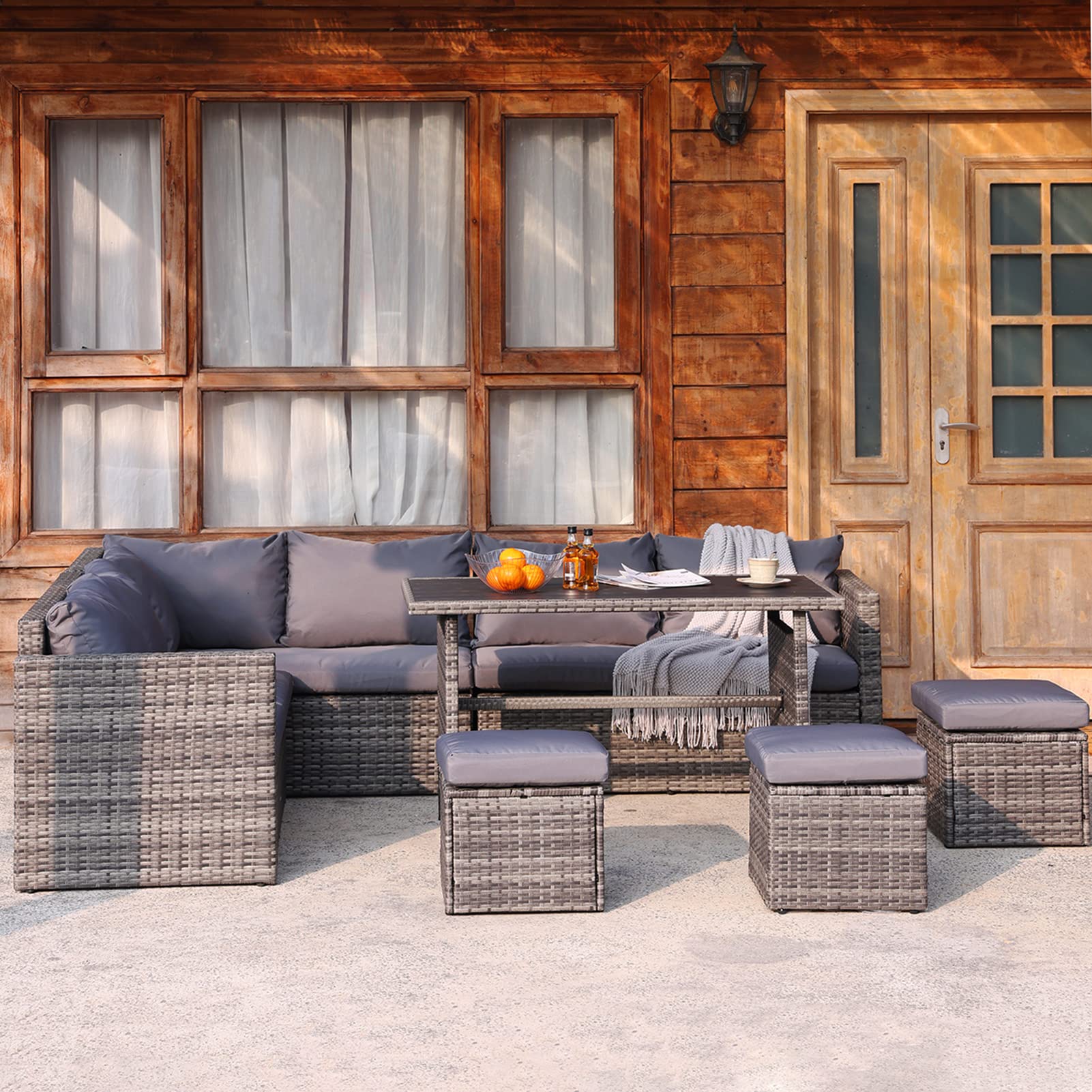 Buy LHBcraft 7 Piece Patio Furniture Set, Outdoor Furniture Patio