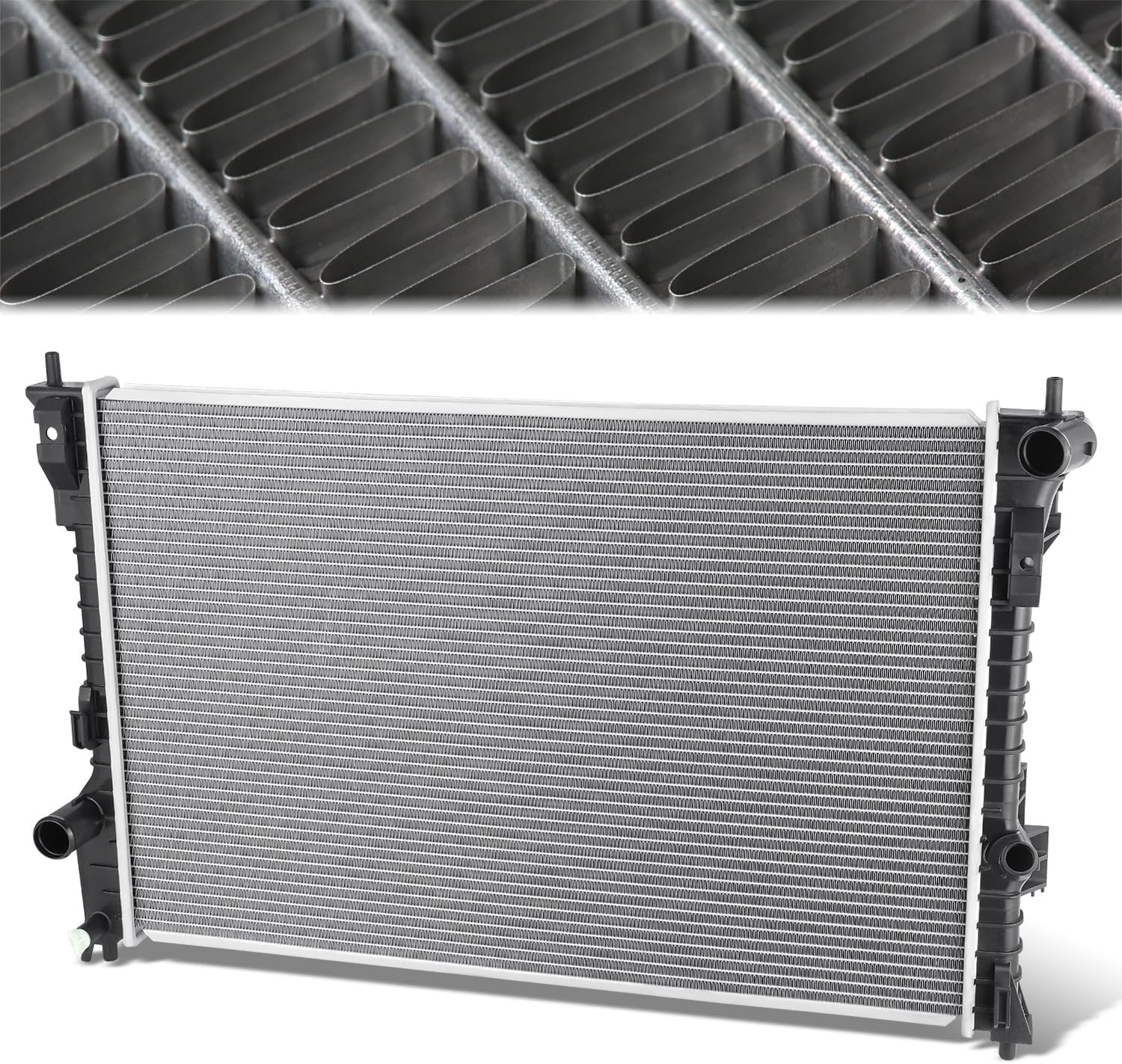13185 Radiator Compatible with 2011-2019 Ford Explorer 2010-2019 Flex 2010-2018 Lincoln MKT 3.5L 3.7L Factory Style Aluminum Core Replacement Cooling Radiator CU13185 AA8Z8005D DA8Z8005B DA8Z8005C