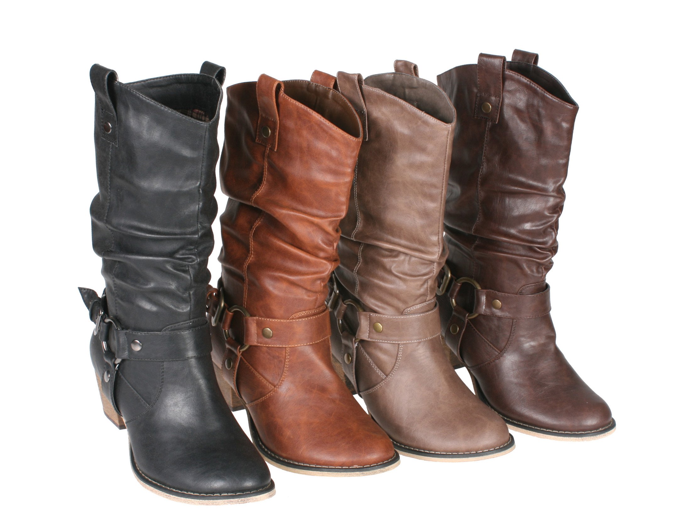 Refresh Women Wild-02 Western Style Cowboy Boots,Black,11