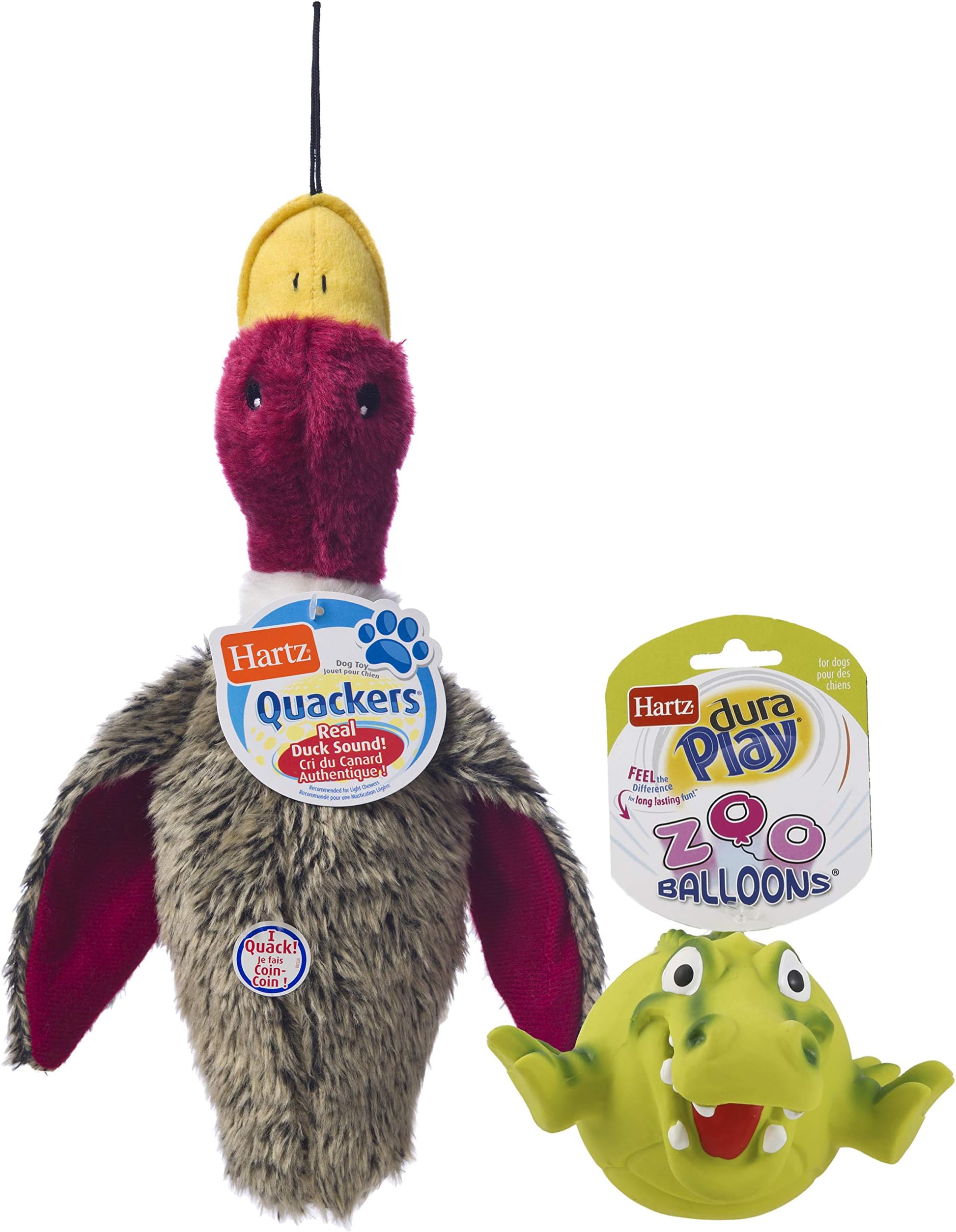 Hartz Tuff Stuff Nose Divers Plush Duck Tug Dog Toy