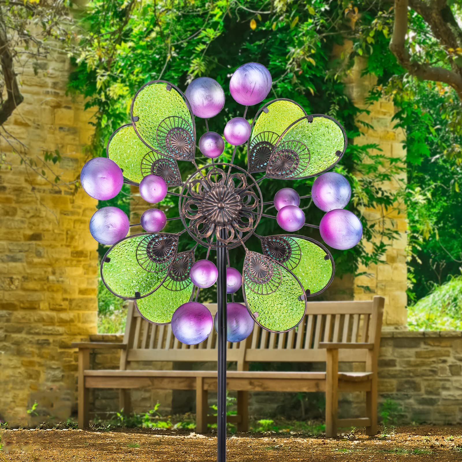 Molinillo De Viento De Metal Para Exteriores, Muñeco De Nieve