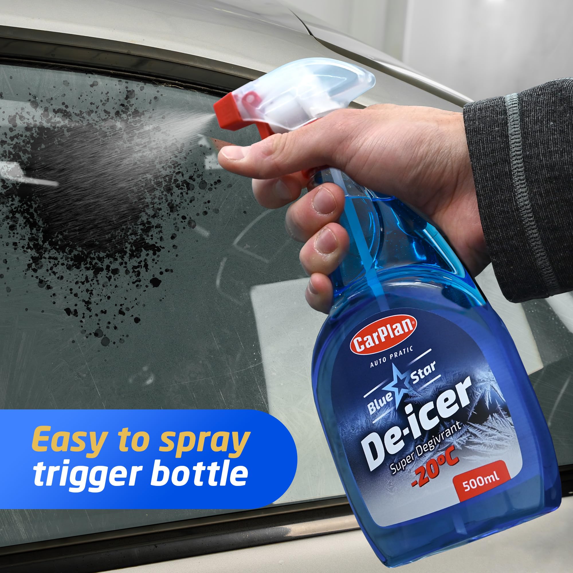 Carplan, Dégivreur Blue Star, 500 ML (Paquet de 12)