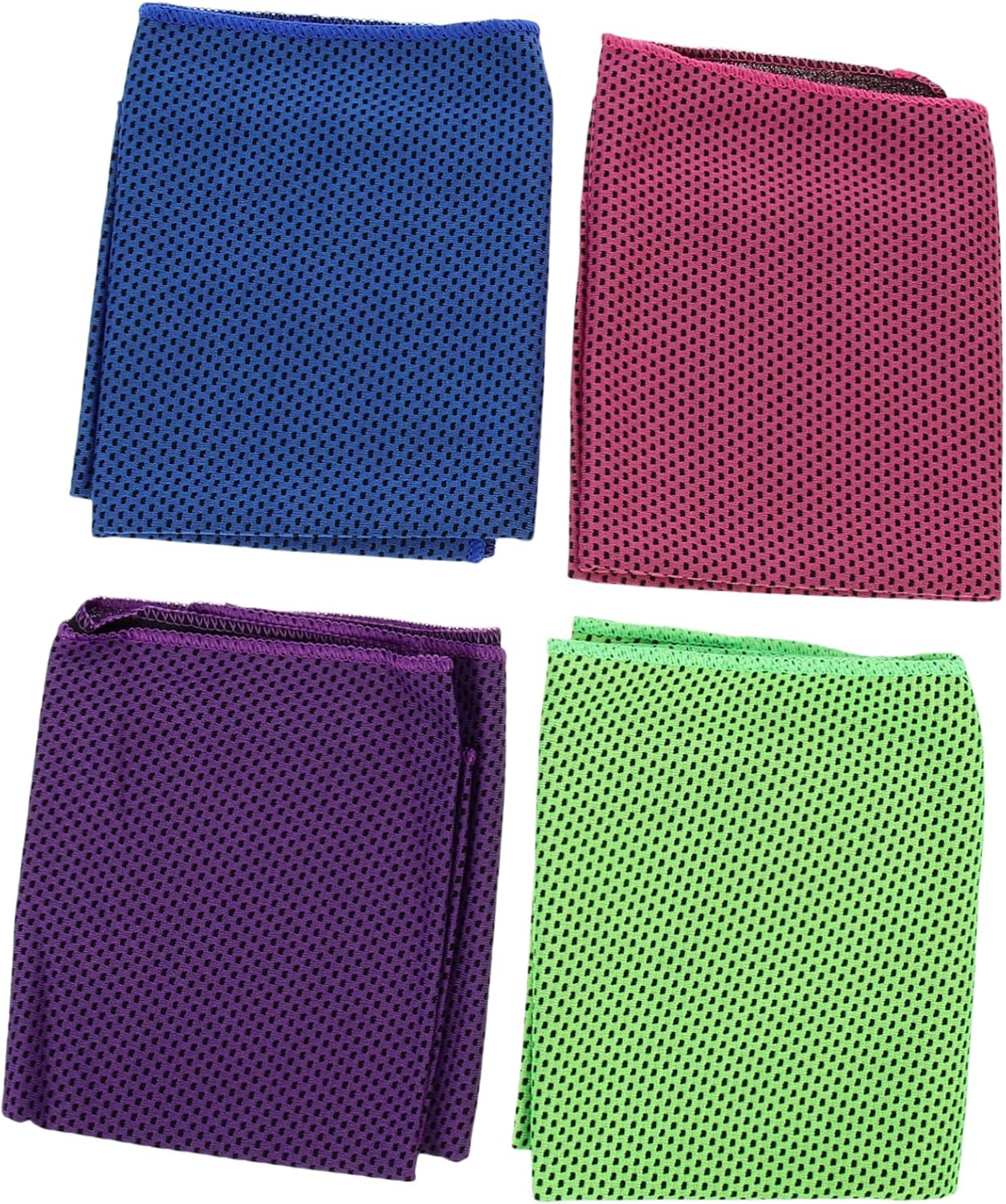 4Pcs Cooling Towels Breathable Sweat Absorbent Outdoor Sports Towels Multi Functional Gym and Fitness Cooling Neck Wraps for Running Yoga and More