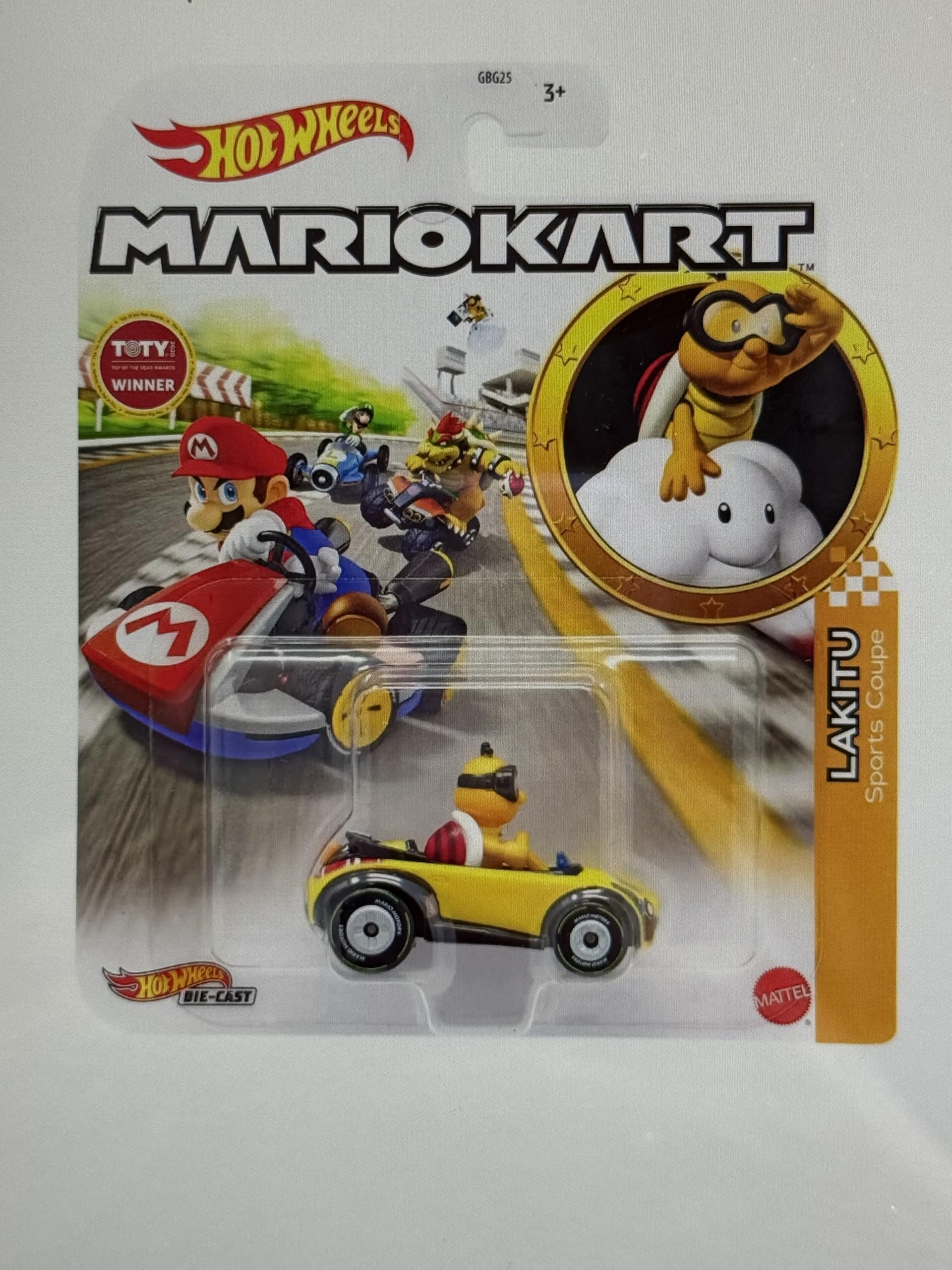 Hot Wheels Mario Kart Lakitu Sports Coupe - Toty Winner 2021
