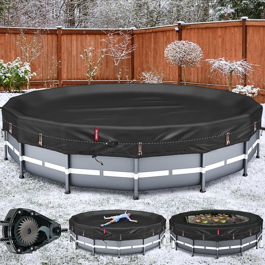 Amazon.com : QH.HOME 21 Ft Round Pool Cover with Fast