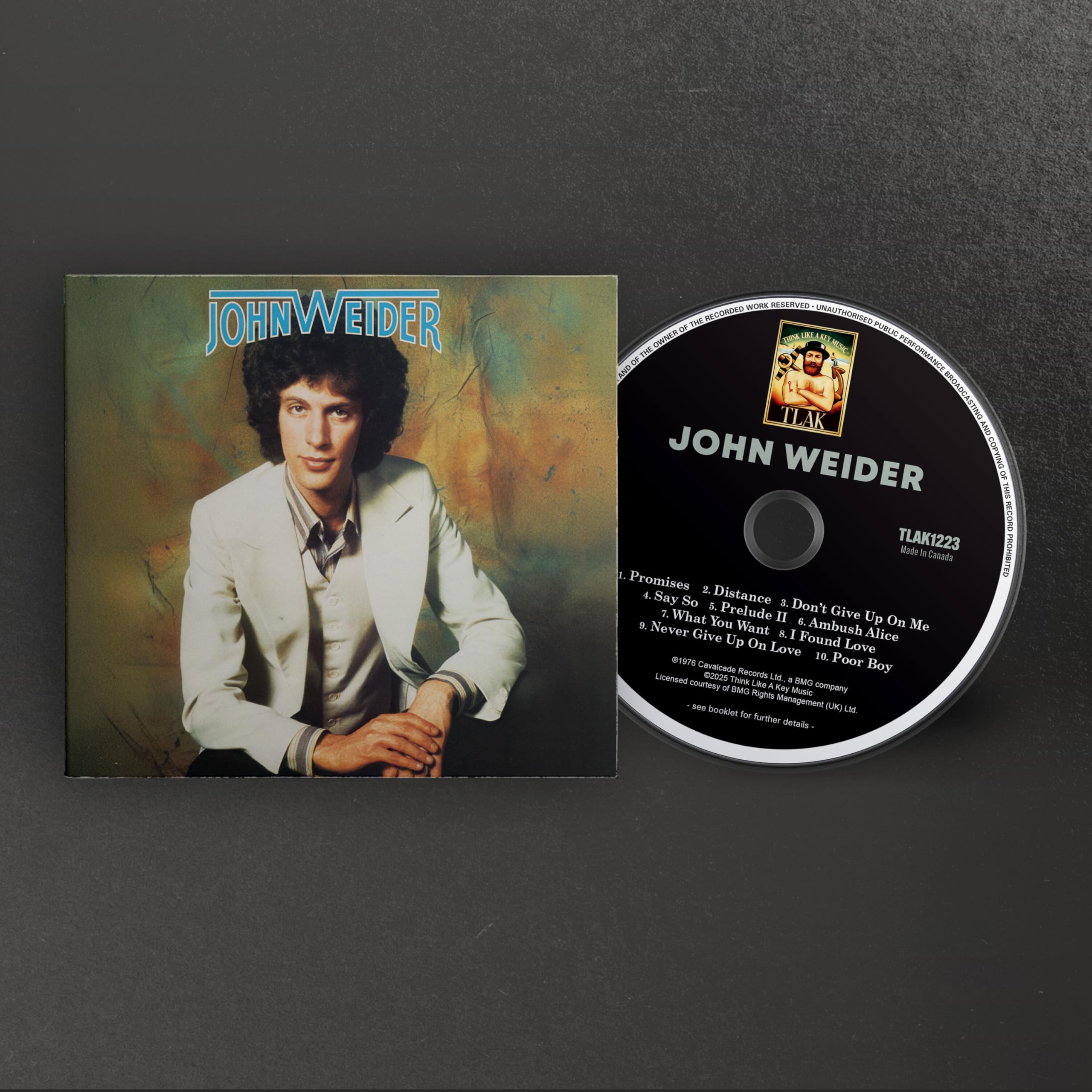 John Weider John Weider (2025 Remaster) CD TLAK1223 NEW
