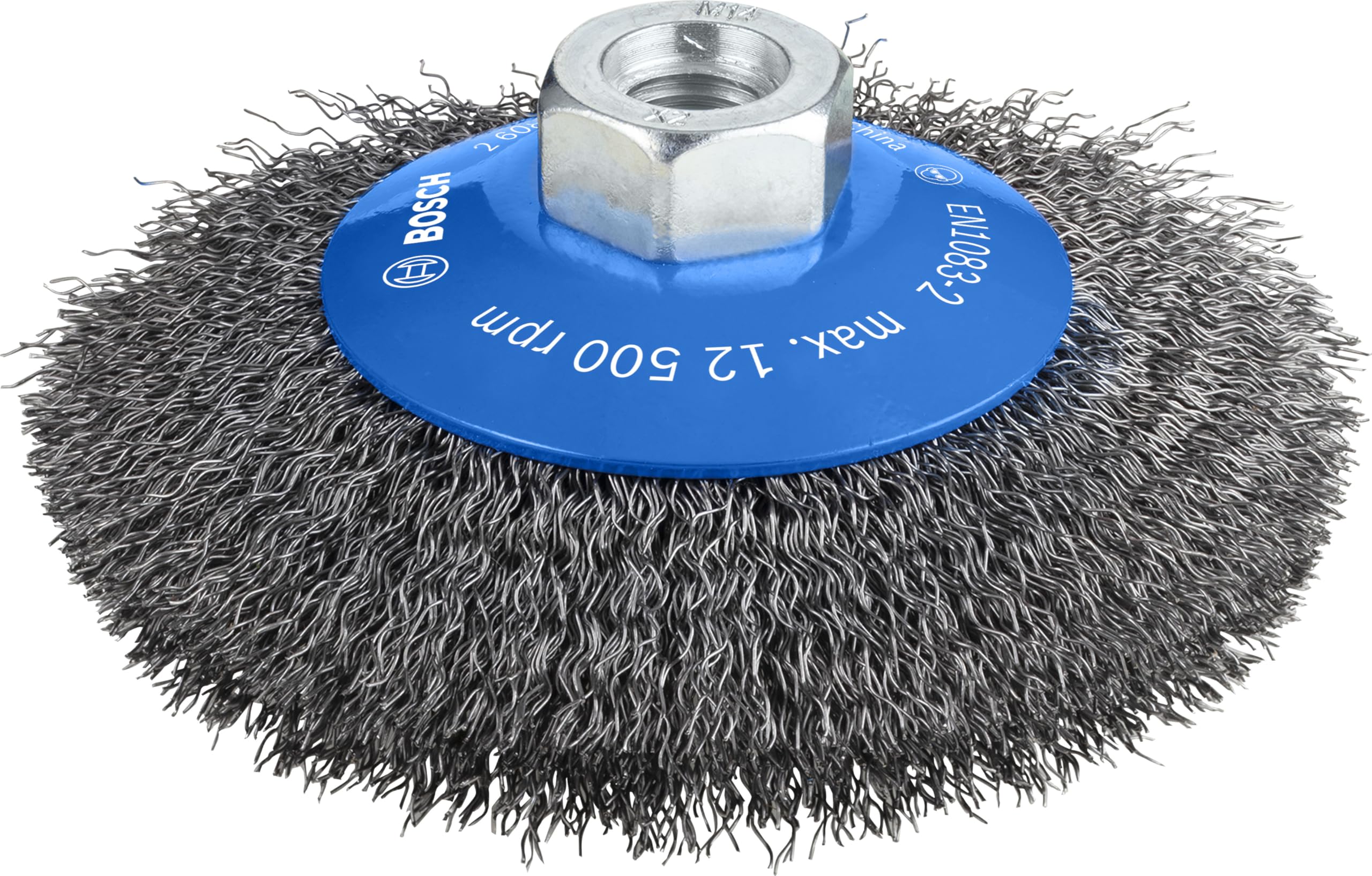 Bosch Bosch 1x PRO Steel Longlife Bevel Brush, Crimped Wire for Small Angle Grinder and M14 Thread (for Steel, Ø 115 mm, Professional