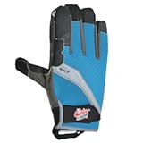 CUDA Bait Cutting Durable Velcro Secured Water Repellent Fishing Gloves with Cut Resistant Padded Palms, Thumb and Index Finger Touchscreen Control