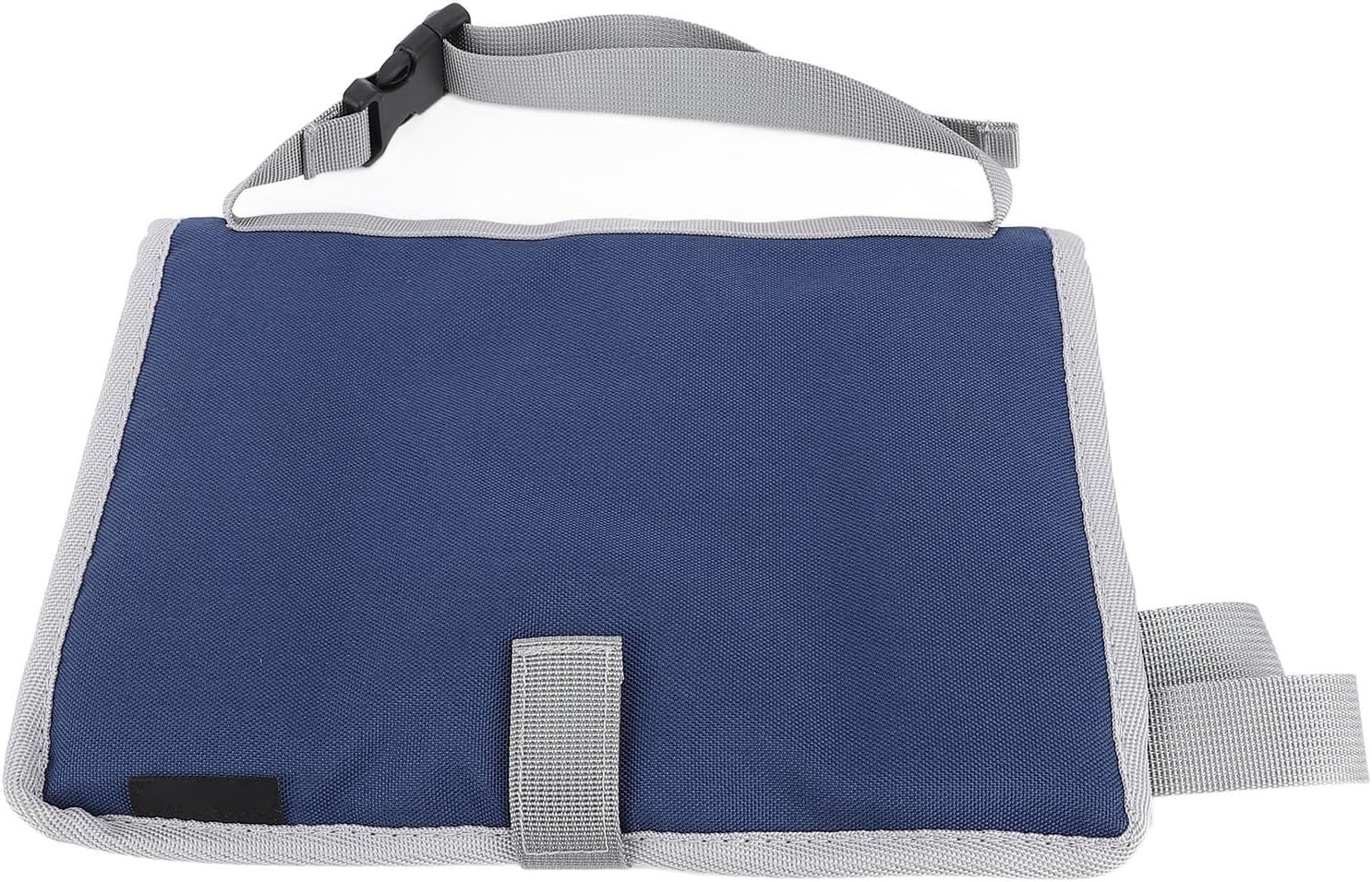 Fafeicy Foldable Travel Tray Cover for Airplane Multifunctional Organizer Kids Adults Navy Blue Polyester 15.35x10.63x2.36 Inch