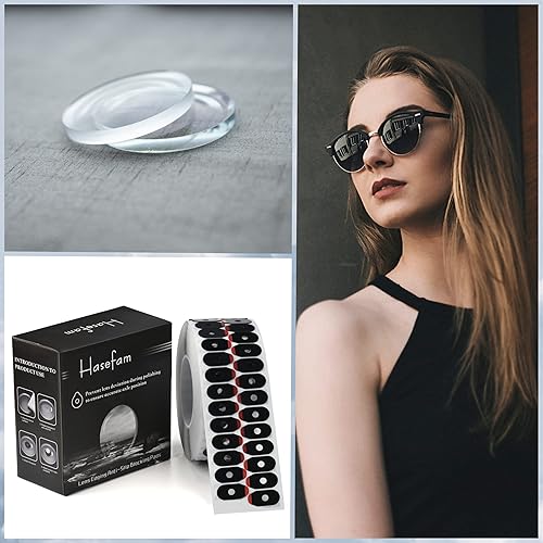 Miniatura 2 de 1000 almohadillas de bloqueo de bordes de lentes, procesamiento de anteojos ópticos, pulido, antideslizante, cinta adhesiva de doble cara para