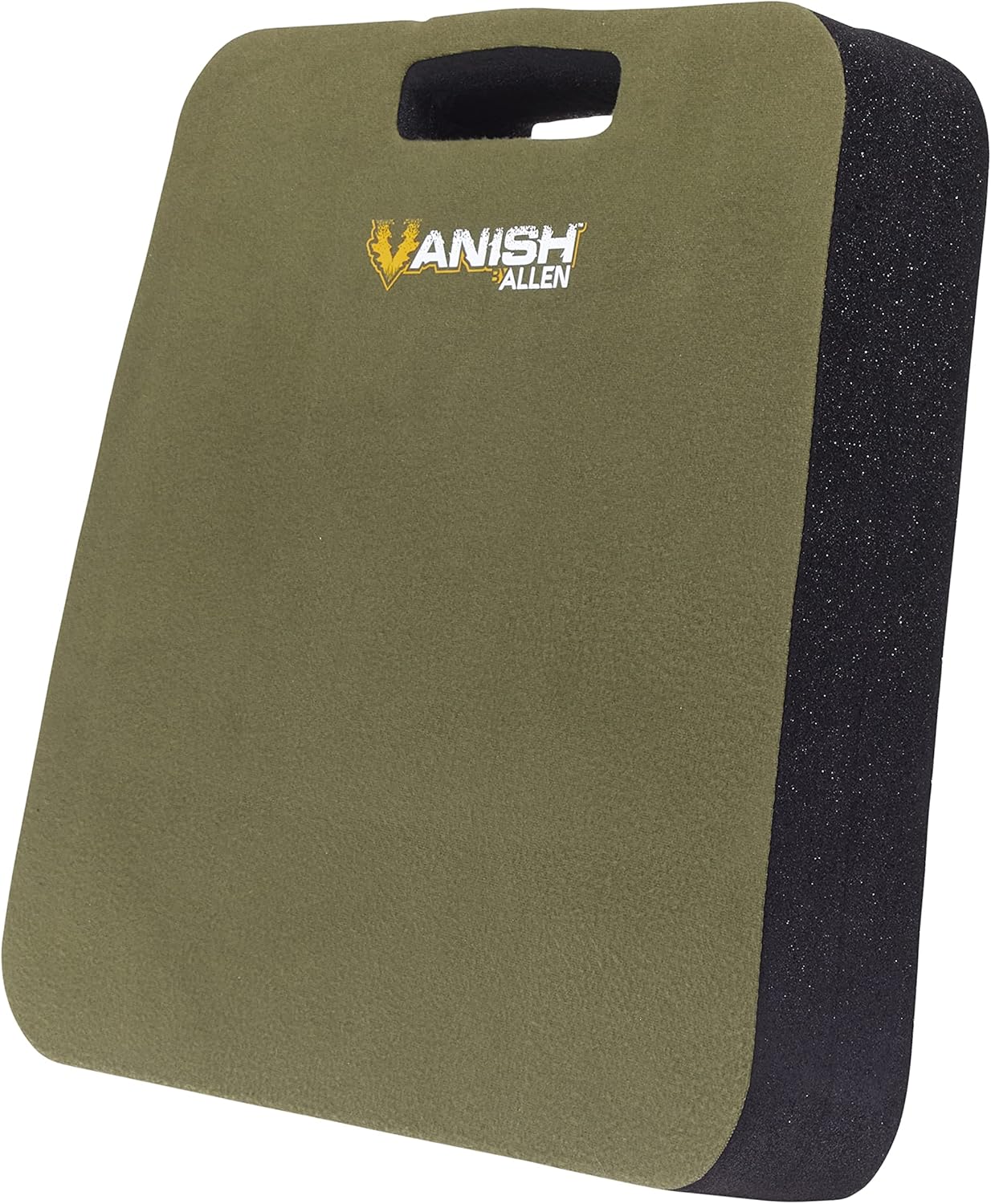 Olive Green Foam Outdoor Seat Cushion with Handle