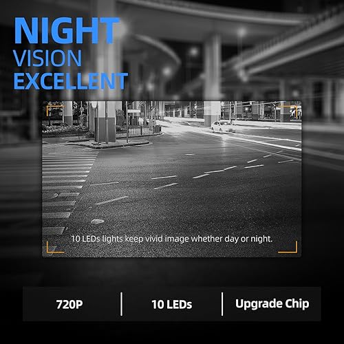 Miniatura 5 de HD eRapta ERT01 - Cámara de respaldo de visión trasera placa de matrícula de reversa universal para camioneta automóvil SUV ángulo perfecto de 149