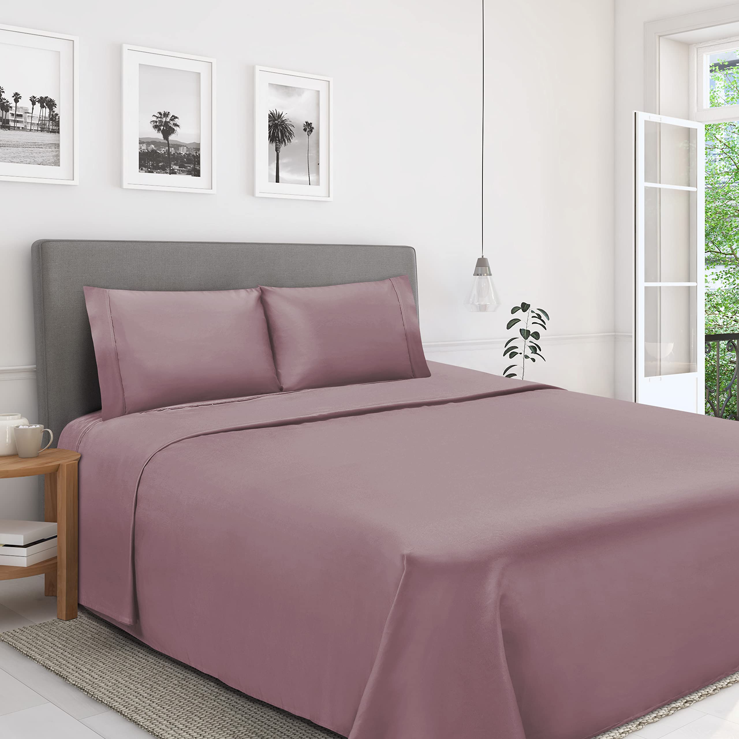 Ensemble de draps pour très grand lit Zephyr 4 de qualité supérieure