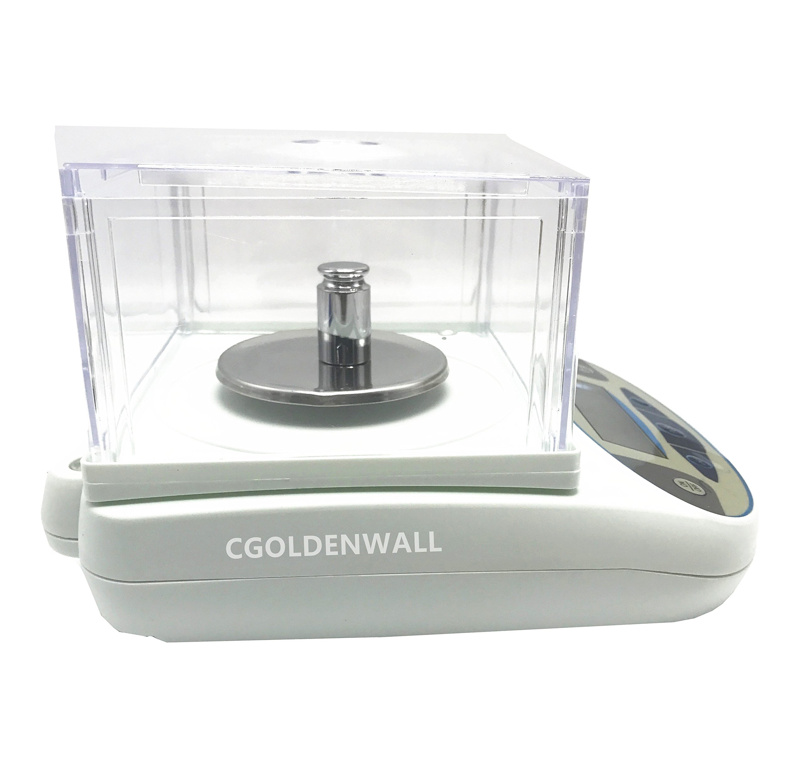Báscula de precisión de 200g, 1mg, función de conteo de Blanco analítico de Laboratorio electrónico, Pantalla Digital Ideal para Laboratorio/Industrial (200g/0.001g)