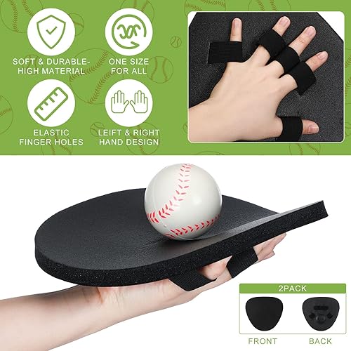 Miniatura 2 de Guantes de entrenamiento de béisbol, guantes de entrenamiento de campo de espuma, guantes de entrenamiento de campo de béisbol para manos rápidas,