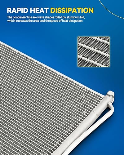 Miniatura 4 de PHILTOP Reemplazo del condensador del AC del aire acondicionado para Civic 2006-2011, para OEM 80110SNAA02, HO3030140, 7-3525