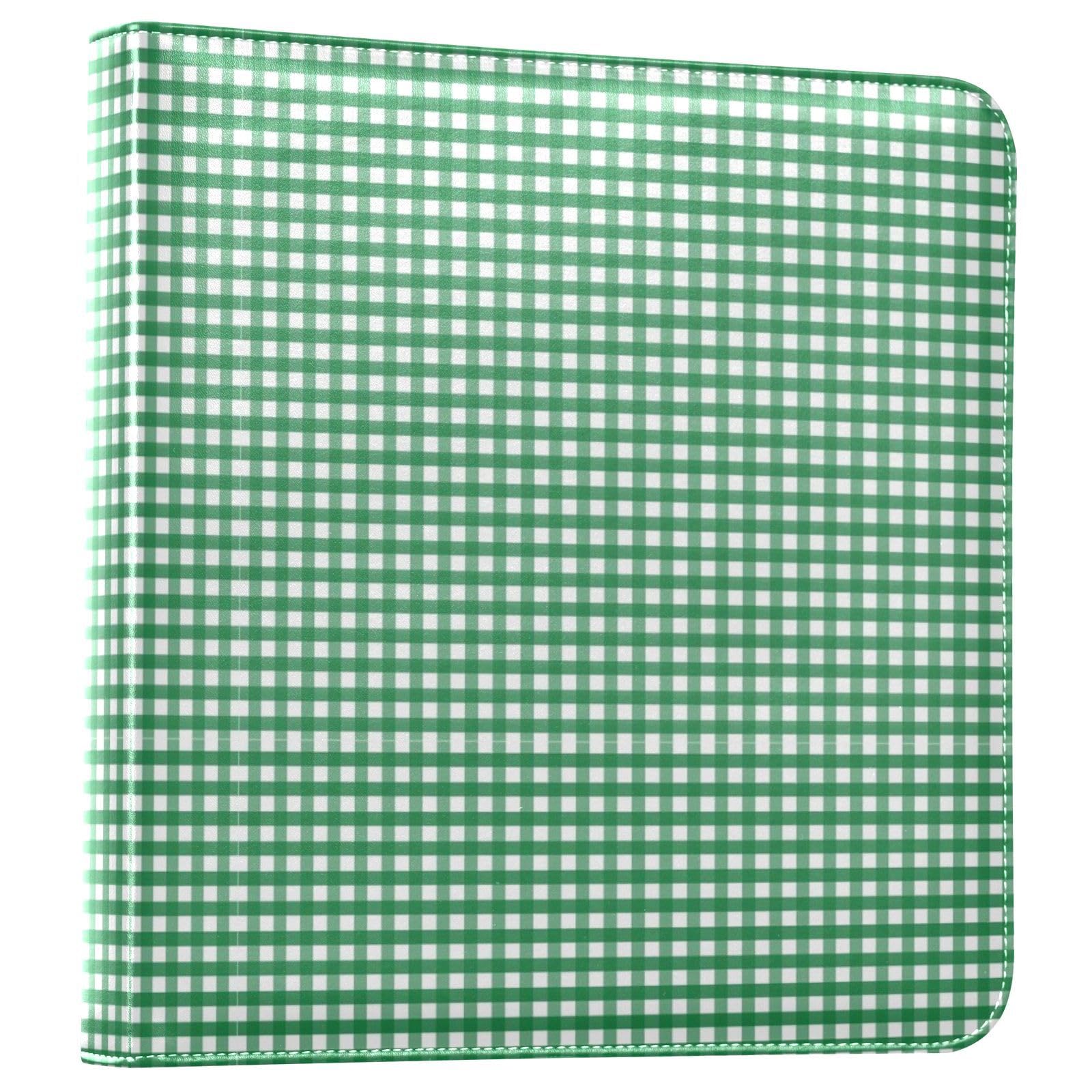 Álbumes de fotos de cuadros verdes para fotos, estanterías, álbumes de fotos autoadhesivos, para 4 x 6 pulgadas