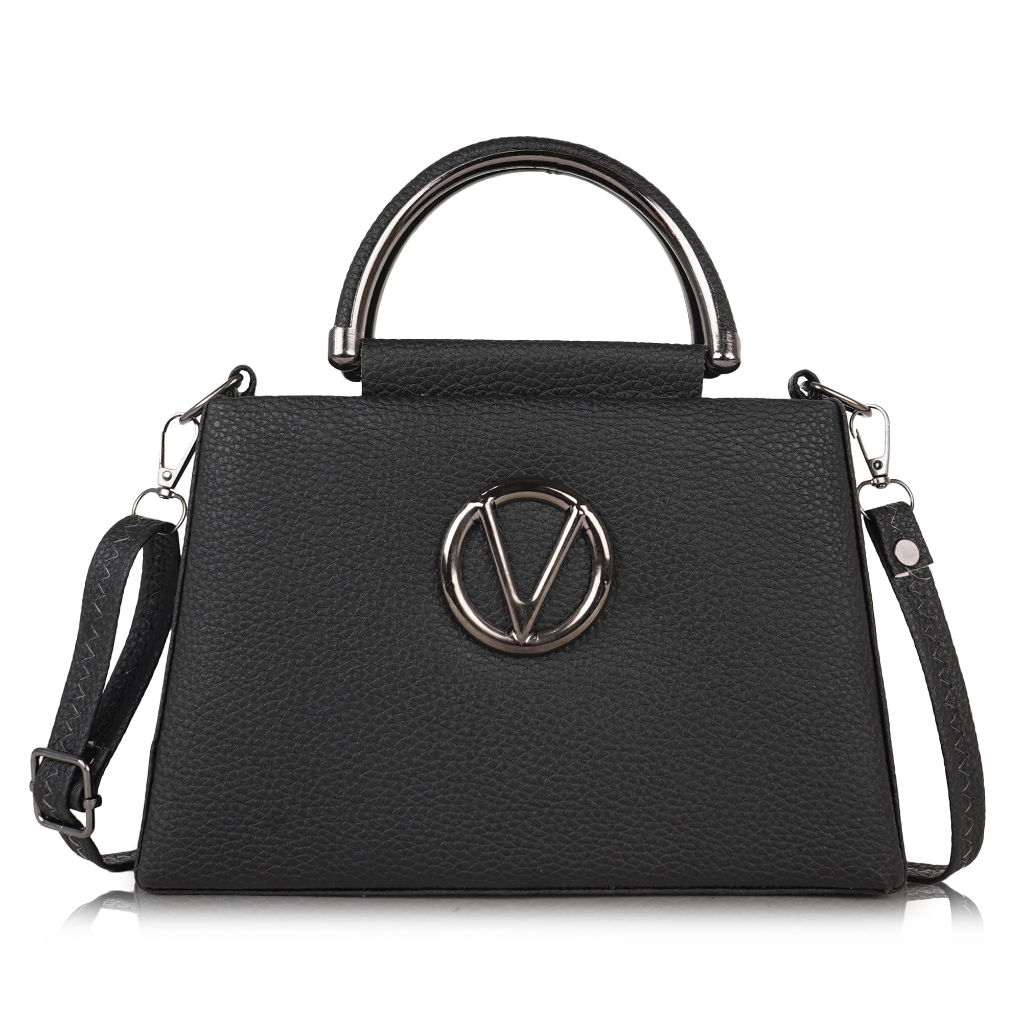 Stylish Synthetic Leather Classy Design Top Handle Shoulder Crossbody Side Sling Bag For Women