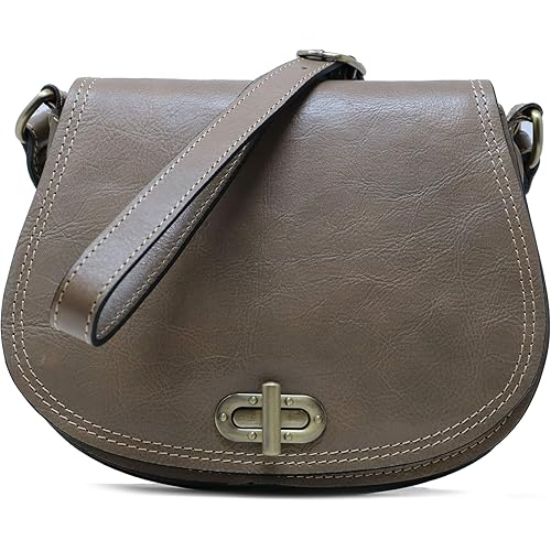 Floto Firenze Women's Saddle Bag Crossbody Shoulder Bag Handbag