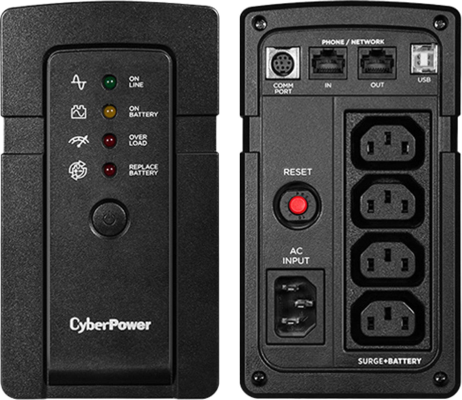 CYBERPOWER rt650ei 650 VA/400 W 4 x IEC Green Power Technologie Compatible USB NAS bk650ei