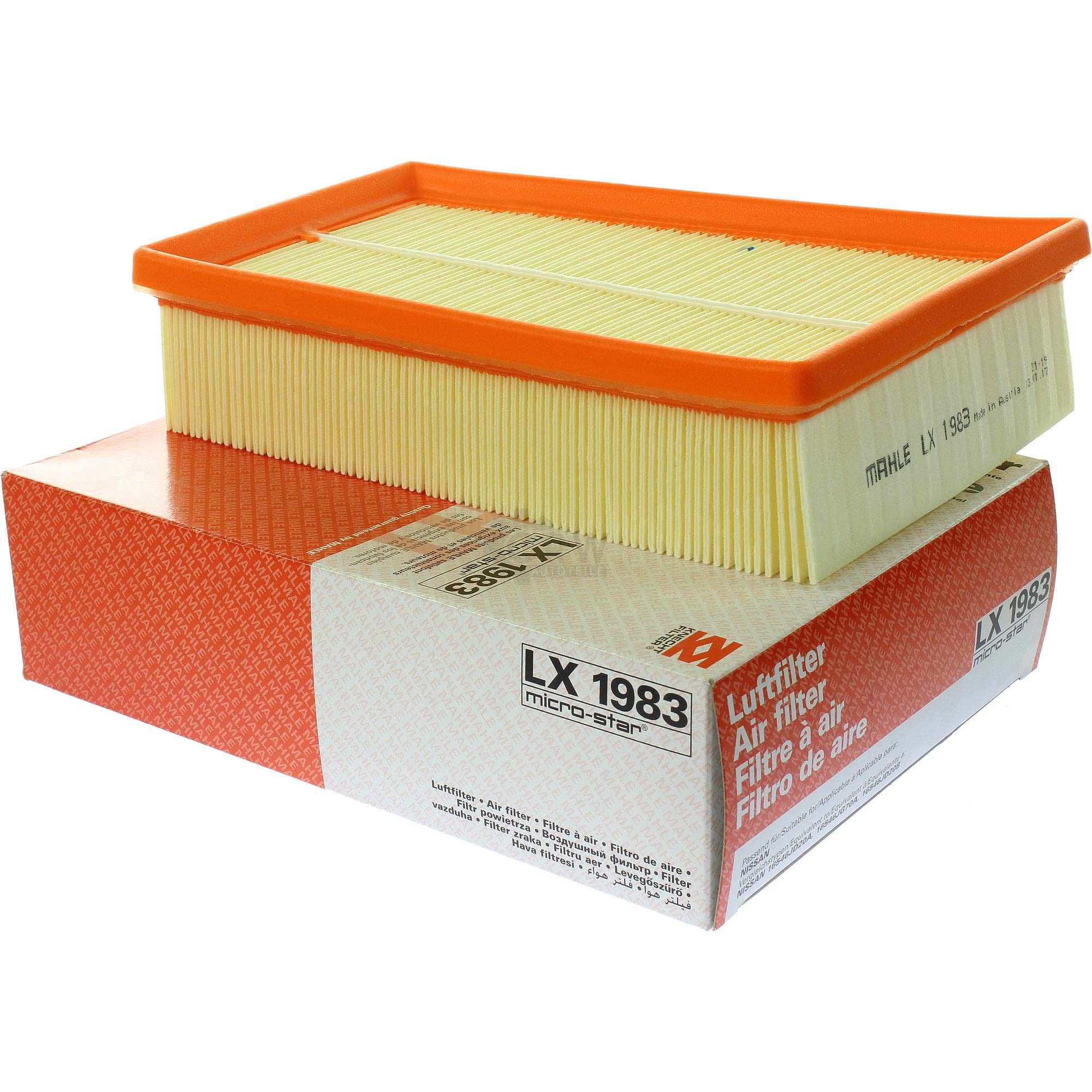 Paquete de inspección Kit de mantenimiento con filtro de aceite OX 441D, filtro de aire LX 1983, filtro de cabina LA 396, tornillo de cierre
