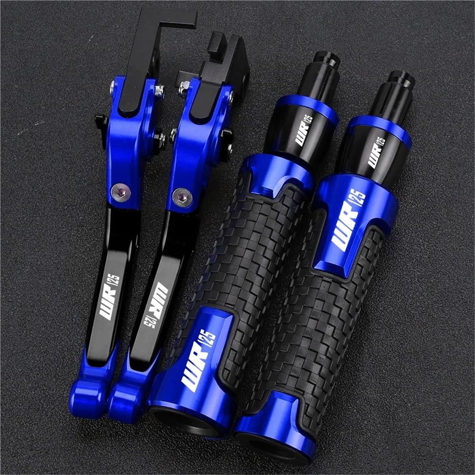 Jhybdp Color 20 Handlebar Levers Motorcycle Brake Clutch Lever Handlebar Grips For Wr125 Wr125x Wr125r 2012-2016 With Handle Bar End Extension Kit Motorbike Brake Grips Clutch Lever