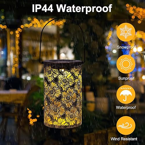 Miniatura 10 de Faroles solares impermeables para exteriores, árbol de la vida, decoración de jardín, árbol grande, luces solares de metal, lámpara de mesa LED para