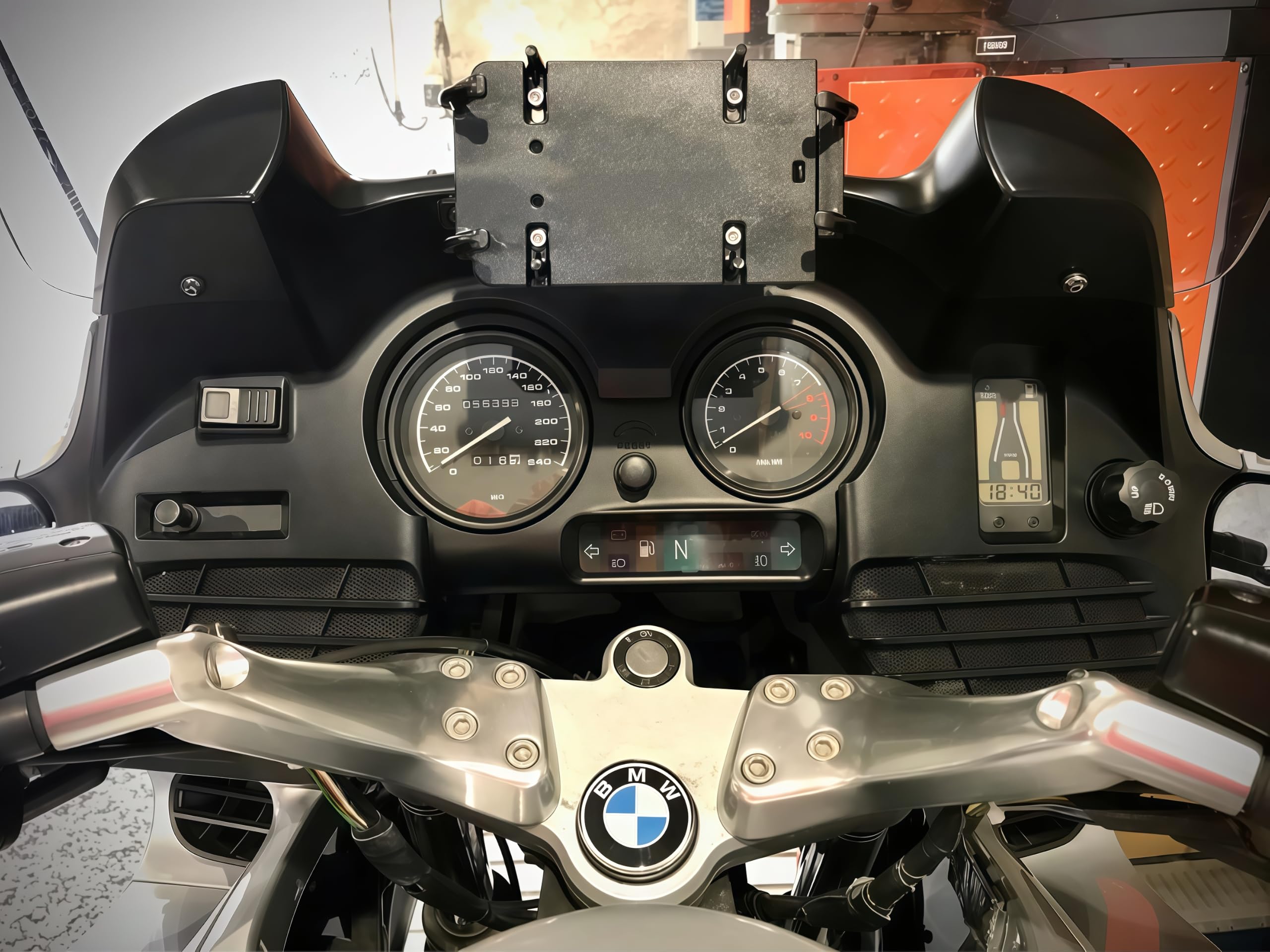Soporte de teléfono para cargador USB de motocicleta, soporte de navegación GPS para BMW R1150RT R850RT, soporte de montaje de navegación de carga rápida USB dual