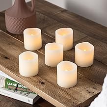 Lights4fun - Set di 18 Candele Votive LED in Vera Cera a Batteria
