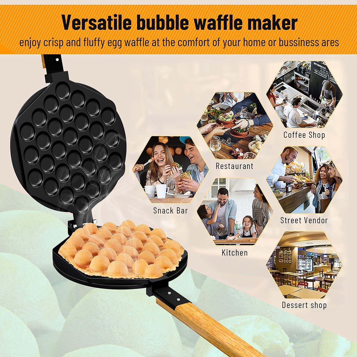 bubble waffle maker set