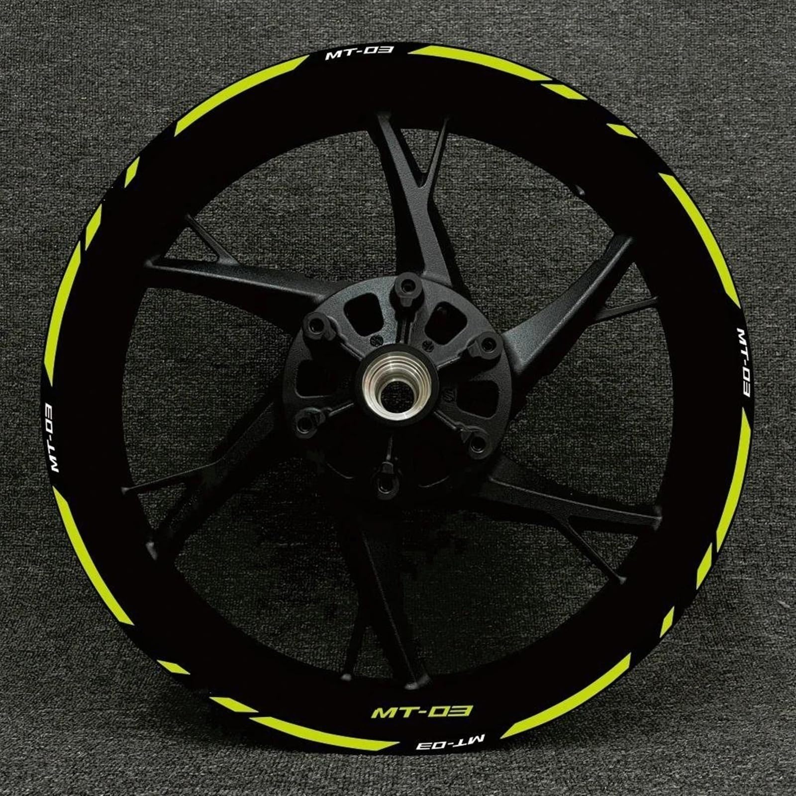 Stickers Motorcycle Wheel Stickers Night Reflective Decorative Rim for Yamaha MT-03 MT 03 Mt03(Style 13)