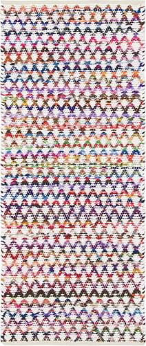 Miniatura 10 de Unique Loom Trenzado Chindi Collection - Alfombra de pasillo múltiple casual moderna (2 pies 6 pulgadas x 6 pies)