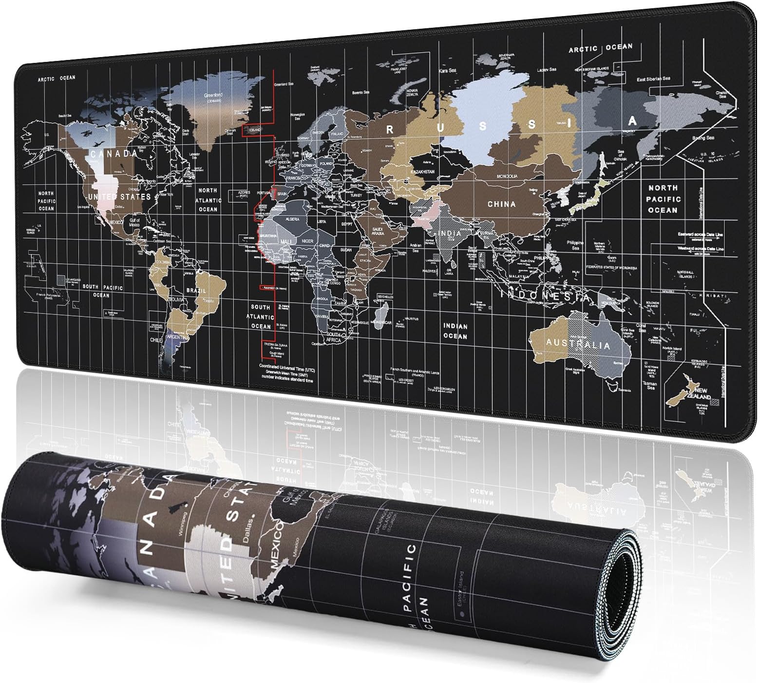 Inline 55451S Mouse Pad XL Desk Blotter 900 X400 X 2 Mm Black - View #9