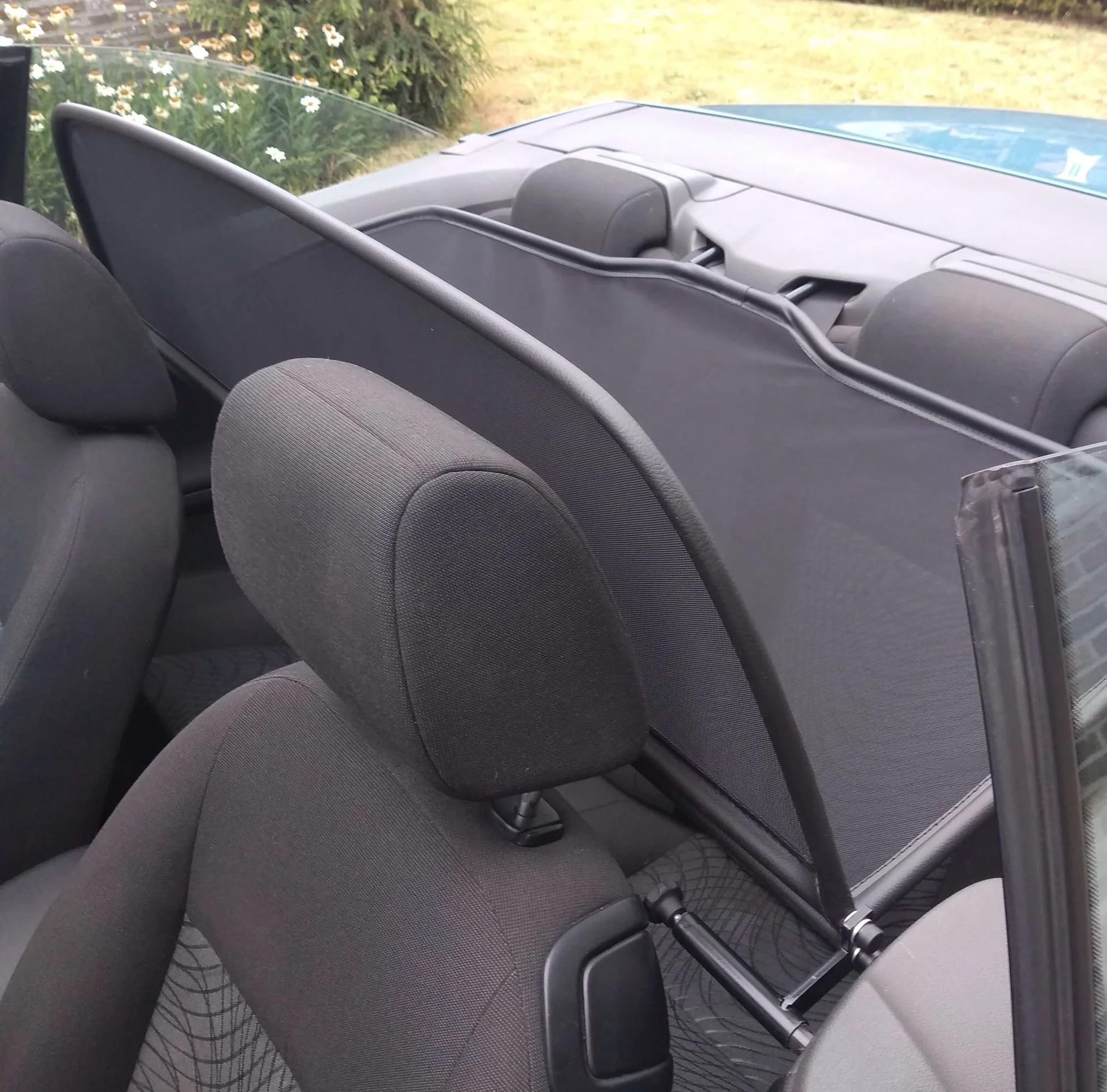 GermanTuningParts Windschott für Ford Focus II 2007-2015 Klappbar Schwarz Windabweiser
