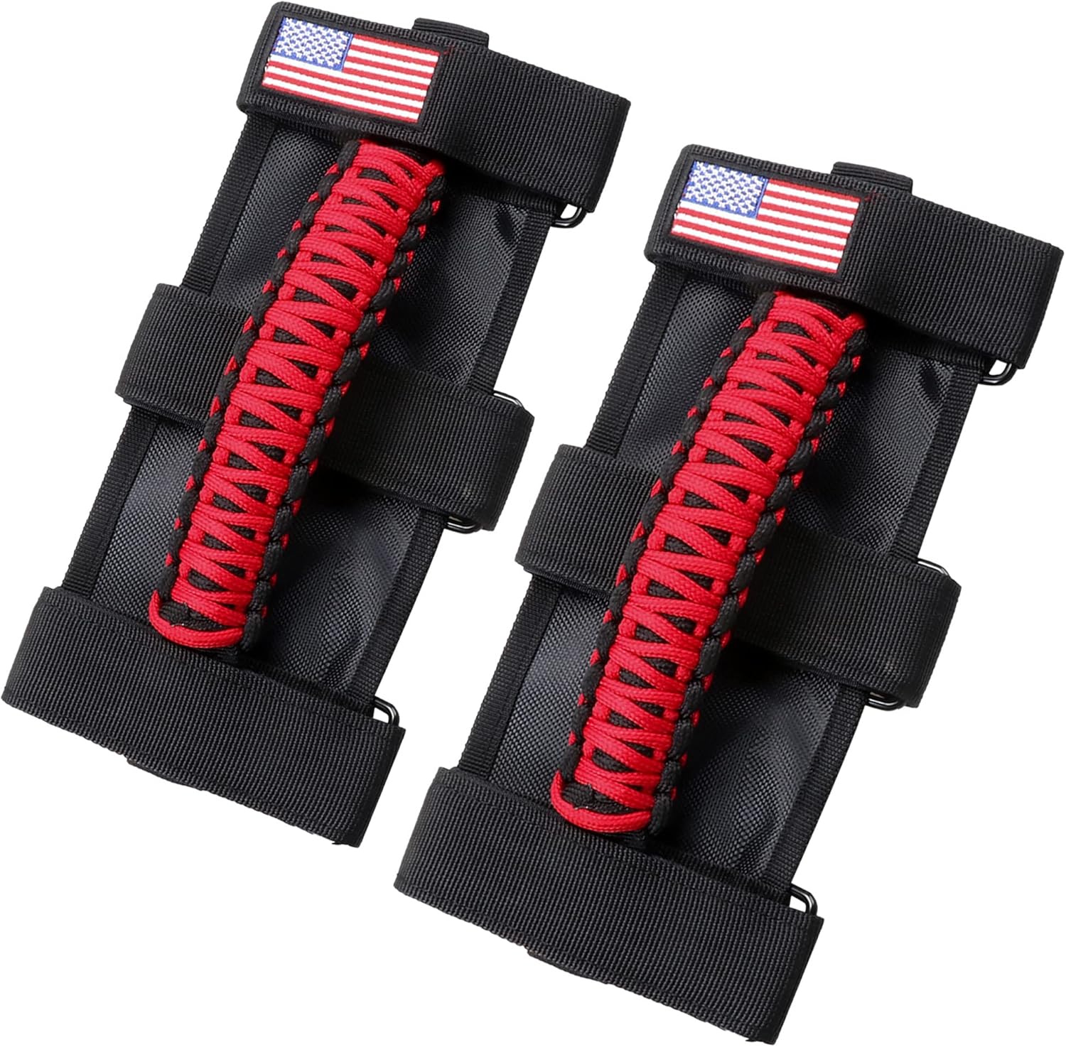 Handles Grab Roll Bar Grab Handles Grip Handle for Jeep Wrangler Accessories TJ JK JL CJ YJ 2 Door 4 Door 1945-2023 Jeep Gladiator JT UTV ATV - Upgrade Metal Buckle