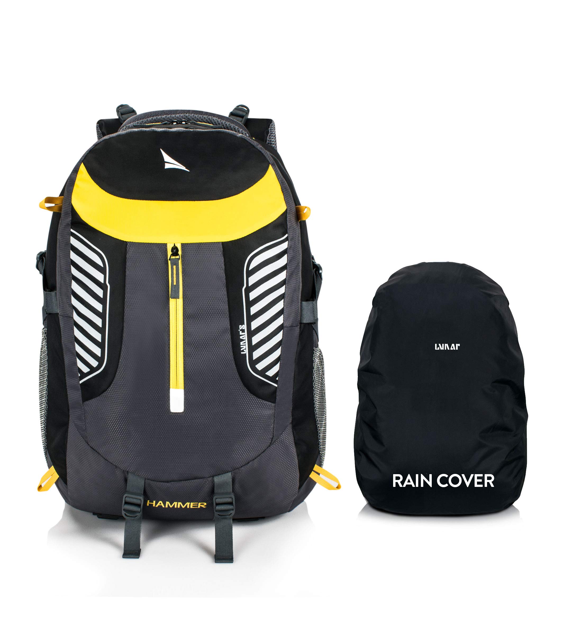 Lunars Hammer 50L laptop backpack, bag for men | For office travel business | water resistant for upto 17.3 inch laptop, macbook with rain cover and 2 compartments. (B08X7CTJK8) Amazon Price History, Amazon Price Tracker